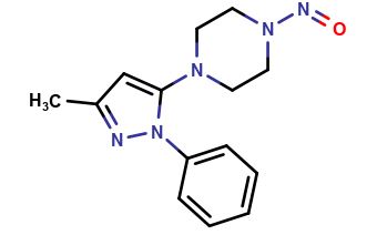 1-(3-methyl-1-phenyl-1H-pyrazol-5-yl)-4-nitrosopiperazine