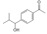 1-(4-(1-hydroxy-2-methylpropyl)phenyl)ethanone