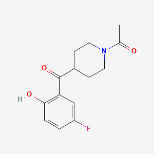 1-[4-(5-Fluoro-2-hydroxybenzoyl)-1-piperidinyl]-ethanone