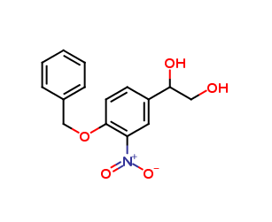 1-(4-(benzyloxy)-3-nitrophenyl)ethane-1,2-diol