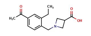 1-(4-Acetyl-2-ethylbenzyl)azetidine-3-carboxylic Acid