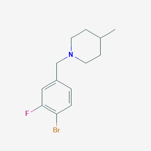 1-(4-Bromo-3-fluorobenzyl)-4-methylpiperidine