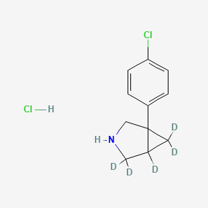 1-(4-Chlorophenyl)-3-azabicyclo[3.1.0]hexane Hydrochloride-d5