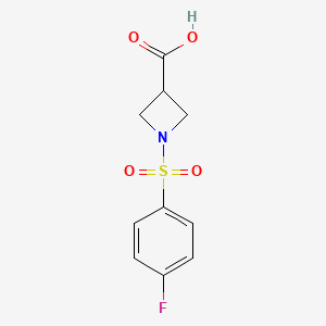 1-(4-Fluorobenzenesulfonyl)azetidine-3-carboxylic acid