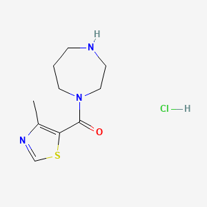 1-(4-Methyl-1,3-thiazole-5-carbonyl)-1,4-diazepane hydrochloride