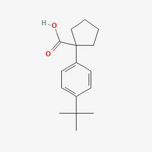 1-(4-Tert-butylphenyl)cyclopentane-1-carboxylic acid
