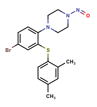 1-(4-bromo-2-((2,4-dimethylphenyl)thio)phenyl)-4-nitrosopiperazine