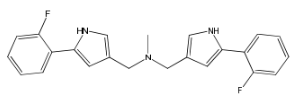 1-(5-(2-fluorophenyl)-1H-pyrrol-3-yl)-N-((5-(2-fluorophenyl)-1H-pyrrol-3-yl)methyl)-N-methylmethanamine