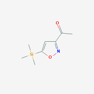 1-[5-(Trimethylsilyl)-1,2-oxazol-3-yl]ethan-1-one