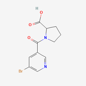 1-(5-Bromo-pyridine-3-carbonyl)-pyrrolidine-2-carboxylic acid