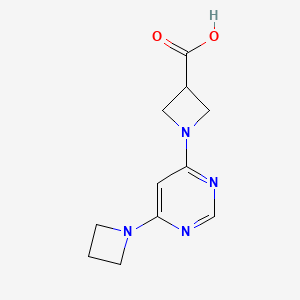 1-(6-(Azetidin-1-yl)pyrimidin-4-yl)azetidine-3-carboxylic acid
