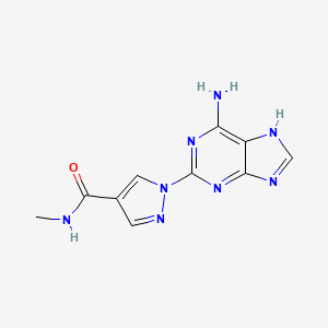 1-(6-Amino-9H-purin-2-yl)-N-methyl-1H-pyrazole-4-carboxamide