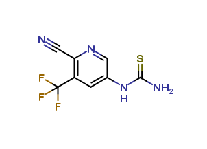 1-(6-Cyano-5-(trifluoromethyl)pyridin-3-yl)thiourea