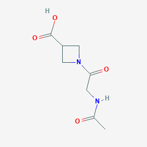 1-(Acetylglycyl)azetidine-3-carboxylic acid