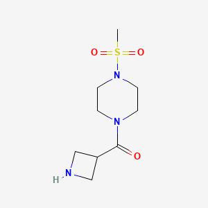 1-(Azetidine-3-carbonyl)-4-methanesulfonylpiperazine