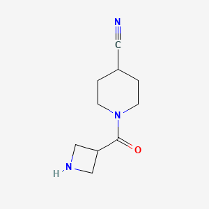 1-(Azetidine-3-carbonyl)piperidine-4-carbonitrile
