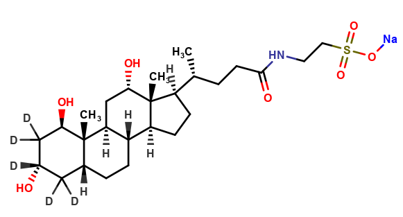 1ß-Hydroxytaurodeoxycholic Acid-D4 (major) Sodium