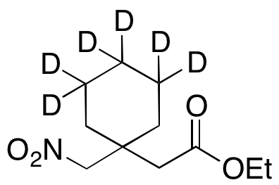 1-(Nitromethyl)cyclohexane-d6-acetic Acid Ethyl Ester