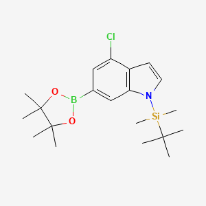 1-(t-Butyldimethylsilyl)-4-chloroindole-6-boronic acid, pinacol ester