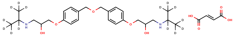 1,1’-[Oxybis(methylene-4,1-phenyleneoxy)]bis[3-[(1-methylethyl)amino]-2-propanol Fumarate-d14 (Bisoprolol Fumarate Impurity)