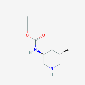 1,1-Dimethylethyl N-[(3S,5S)-5-methyl-3-piperidinyl]carbamate