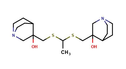 1,1-bis(3-hydroxy-3-quinuclidinylmethylthio)ethane