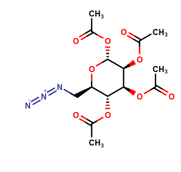 1,2,3,4-tetra-O-acetyl-6-azido-6-deoxy-a-D-mannose