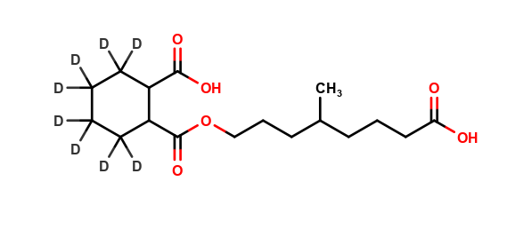 1,2-Cyclohexanedicarboxylic Acid Mono 4-Methyl-7-carboxy-heptyl Ester-d8