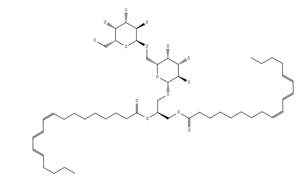 1,2-Di-O-a-eleostearoyl-3-O-(6-O-a-D-galactosyl-b-D-galactopyranosyl)-sn-glycerol
