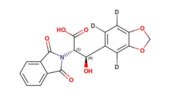 1,3-Benzodioxole-N-phthalimido DL-threo-Droxidopa-d3
