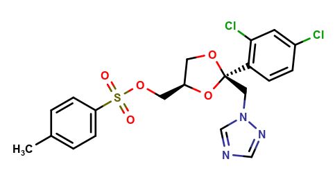 1,3-Dioxolane-4-methanol, 2-(2,4-dichlorophenyl)-2-(1H-1,2,4-triazol-1-ylmethyl)-, 4-methylbenzenesulfonate (ester), cis