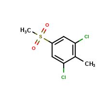 1,3-dichloro-2-methyl-5-(methyl sulfonyl) benzene