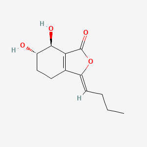 1(3H)-Isobenzofuranone, 3-butylidene-4,5,6,7-tetrahydro-6,7-dihydroxy-, (3Z,6R,7R)-rel-