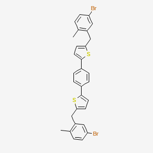 1,4-bis(5-(5-bromo-2-methylbenzyl)thiophen-2-yl)benzene