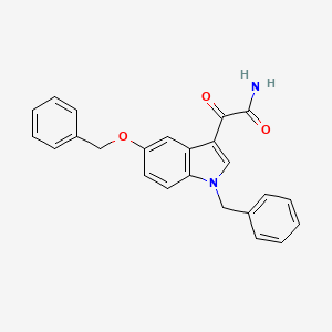1,5-Dibenzyl-5-hydroxy-indole-3-glyoxylamide