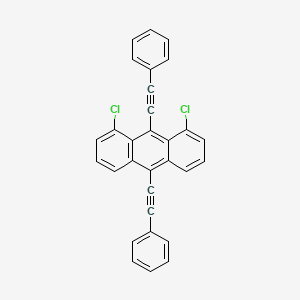 1,8-dichloro-9,10-bis(2-phenylethynyl)anthracene