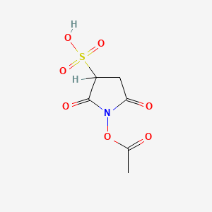 1-Acetoxy-2,5-dioxopyrrolidine-3-sulfonic acid