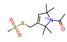 1-Acetyl-2,2,5,5-tetramethyl-∆3-(pyrroline-15N)-3-methyl Methanethiosulfonate