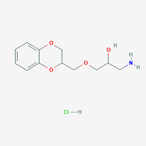 1-Amino-3-(2,3-dihydro-1,4-benzodioxin-2-ylmethoxy)propan-2-ol hydrochloride