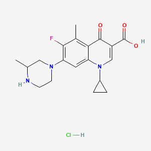 1-CYCLOPROPYL-6-FLUORO-5-METHYL-7-(3-METHYLPIPERAZIN-1-YL)-4-OXO-QUINOLINE-3-CARBOXYLIC ACID HYDROCHLORIDE