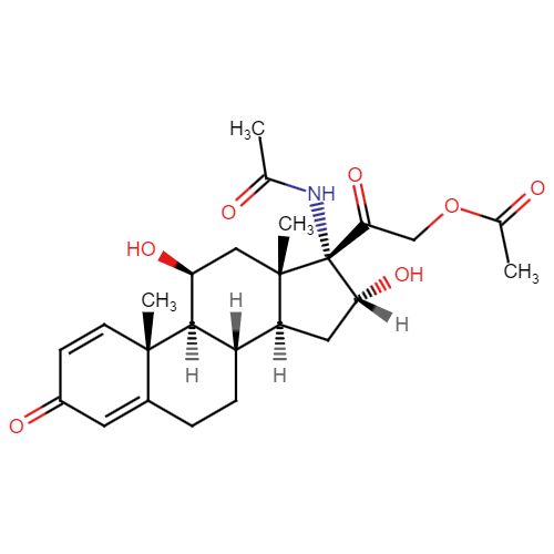 1-Dehydrocorticosterone 16-Hydroxyl 17-Acetamide 21-Acetate