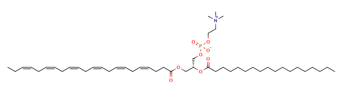 1-Docosahexaenoyl-2-stearoyl-sn-glycero-3-phosphocholine