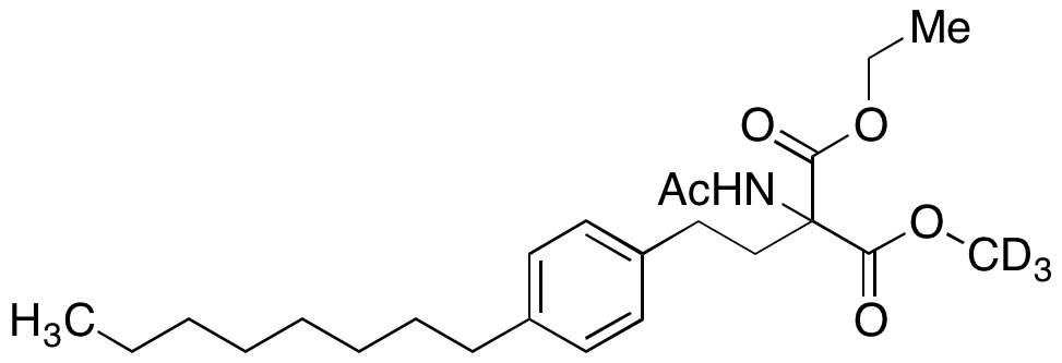 1-Ethyl 3-methyl 2-acetamido-2-(4-octylphenethyl)malonate-d3