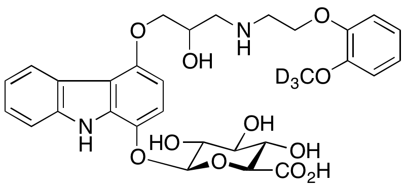1-Hydroxy Carvedilol-d3 1-O-β-D-Glucuronide