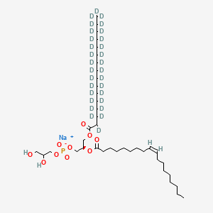1-Palmitoyl-2-oleoyl-sn-glycero-3-phospho-(1'-rac-glycerol)-d30 Sodium Salt (major)