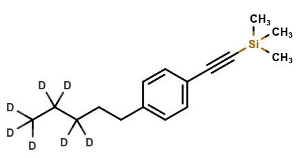 1-Pentyl-4-[2-(trimethylsilyl)ethynyl]benzene-d7