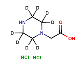 1-Piperazine-d8 -acetic Acid 2HCl