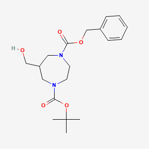 1-tert-Butyl 4-benzyl 6-(hydroxymethyl)-1,4-diazepane-1,4-dicarboxylate