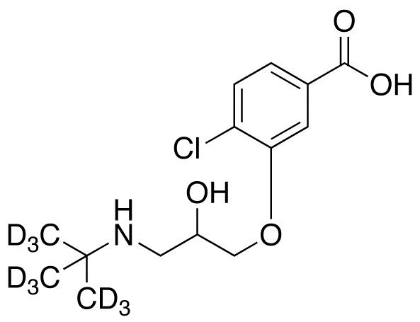 1-tert-Butylamino-3-(2-chloro-5-carboxyphenoxy)-2-propanol-d9