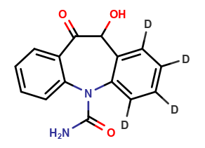 10,11-dihydro,10-Hydroxy Oxcarbazepine-D4